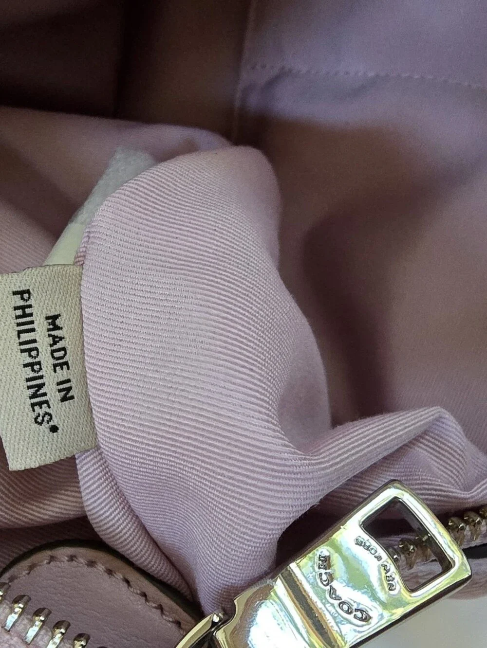 Coach Celeste Pink Ruby Pebbled Leather Convertible Hobo F36628